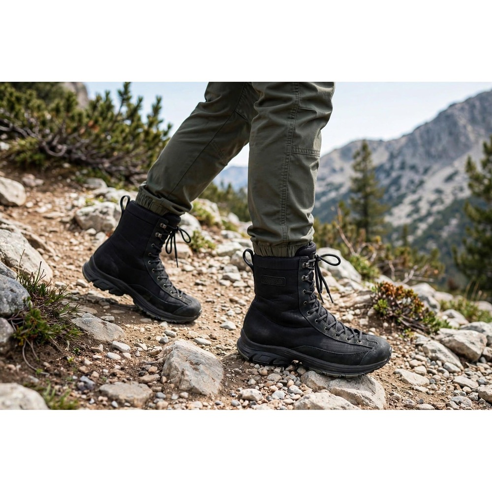 Asolo Womens 8.5 Black High Top Hiking Tactical Boots Mesh Nylon Gore-Tex